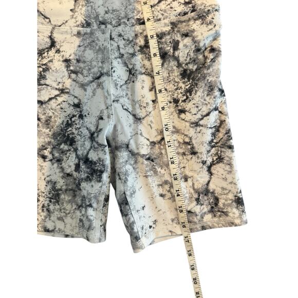 Balance Collection Marble Print Biker Shorts Small Women’s High Rise Activewear - Picture 7 of 7